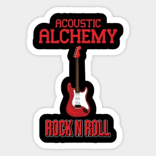 Acoustic Alchemy Red Dust & Spanish Lace Sticker